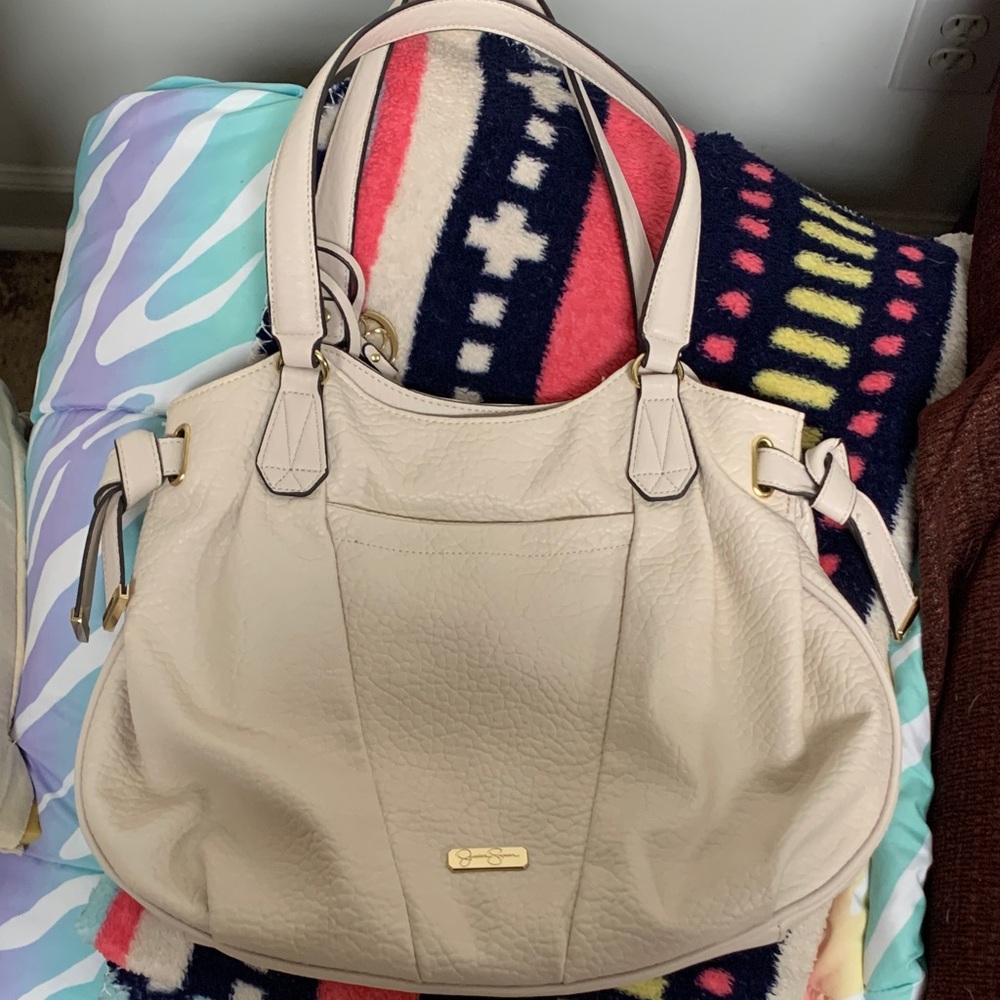 Off-white Leather Shoulder Bag